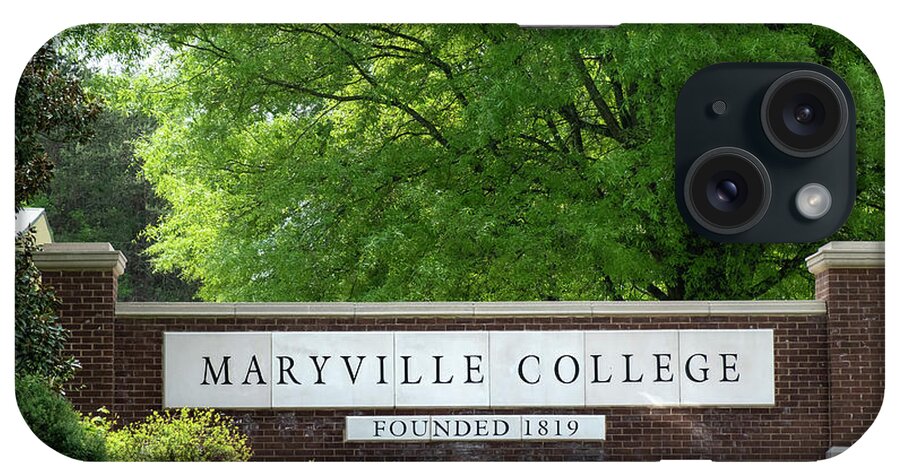 Maryville College iPhone Case featuring the photograph Maryville College Sign by Mary Lee Dereske