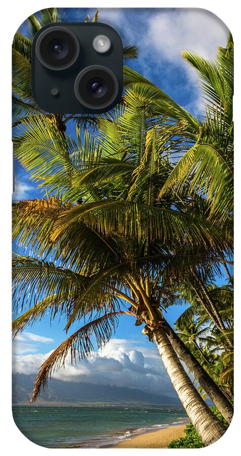 Beach iPhone Case featuring the photograph Maui Palm trees by Chris Spencer