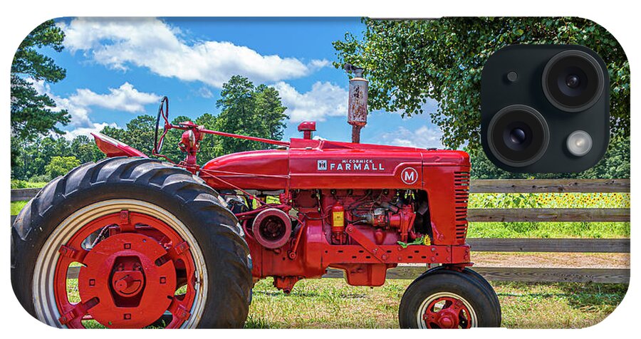 Farmall iPhone Case featuring the photograph McCormick Farmall on Farm by Darryl Brooks
