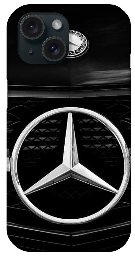 German iPhone Case featuring the photograph Mercedes Benz Monochrome by Tim Gainey