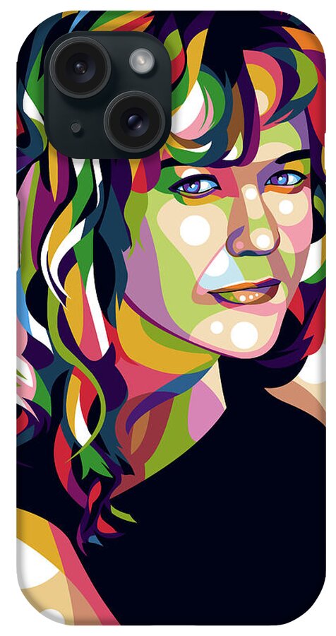Bio iPhone Case featuring the digital art Meg Ryan -b1 by Movie World Posters