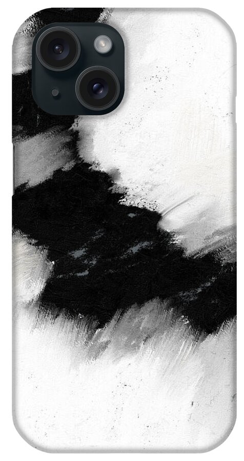 Abstract iPhone Case featuring the mixed media Mellow- Art by Linda Woods by Linda Woods