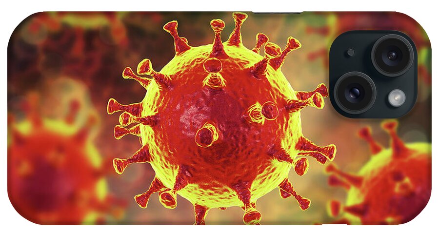 Artwork iPhone Case featuring the photograph Mers Coronavirus by Kateryna Kon/science Photo Library