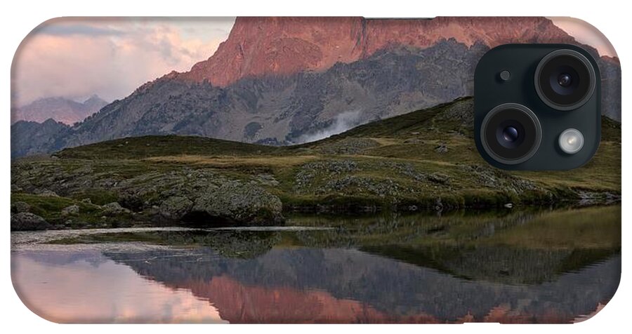 Lacs D'ayous iPhone Case featuring the photograph Midi D'Ossau Reflection by Stephen Taylor