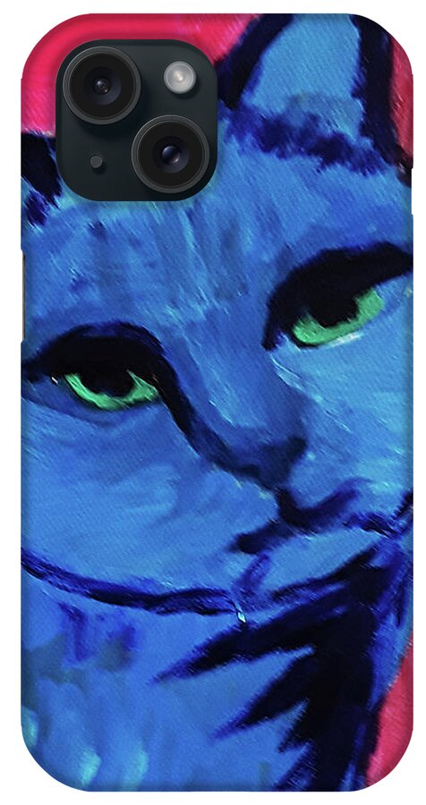 Pets iPhone Case featuring the painting Mildred by Gabby Tary
