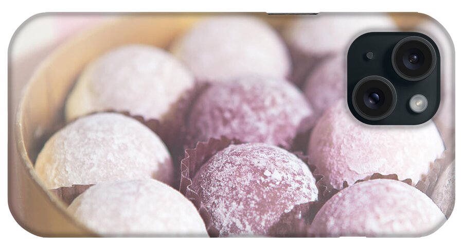 Temptation iPhone Case featuring the photograph Milk Chocolate Truffles by Peter Chadwick Lrps