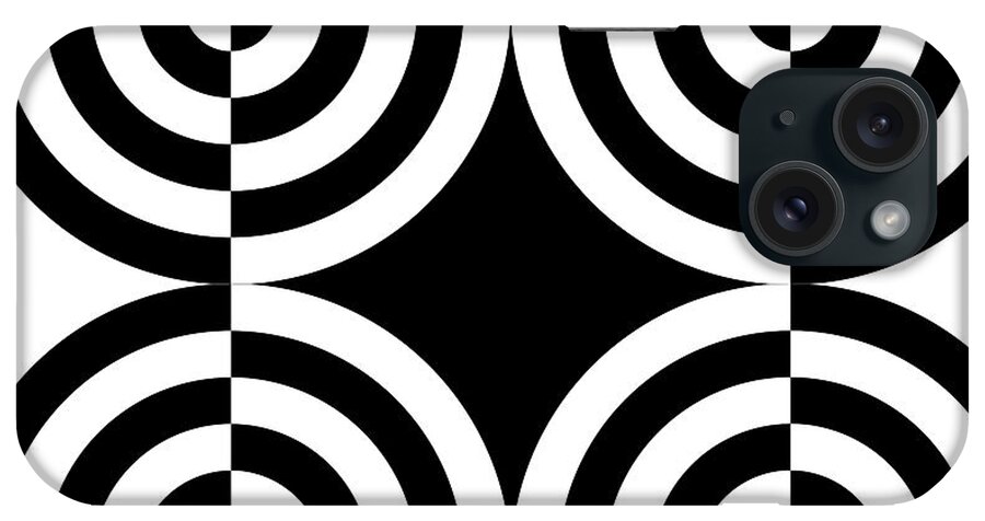 Abstract iPhone Case featuring the digital art Mind Games 104 by Mike McGlothlen