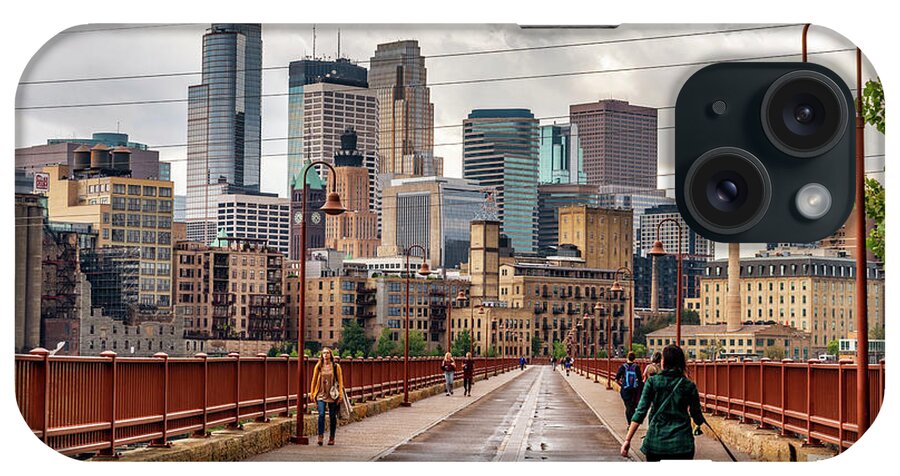Minneapolis iPhone Case featuring the photograph Minneapolis Boarwalk by Framing Places