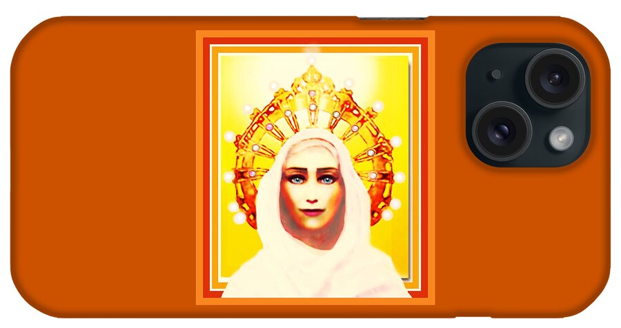 Priestess iPhone Case featuring the digital art Minoan Priestess by Hartmut Jager
