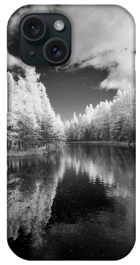 Mirror Of Heaven iPhone Case featuring the photograph Mirror Of Heaven, Palms Book State Park, Michigan '12 - Ir by Monte Nagler