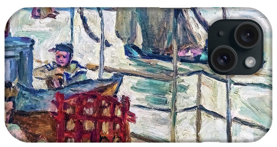 Pierre Bonnard iPhone Case featuring the painting Misia Serves on Edwards' Ship - Digital Remastered Edition by Pierre Bonnard