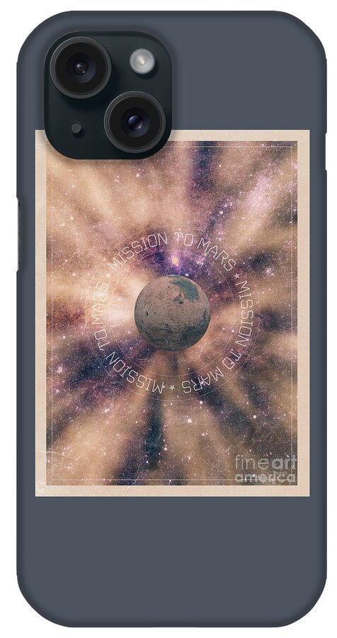 Mars iPhone Case featuring the digital art Mission To Mars by Phil Perkins