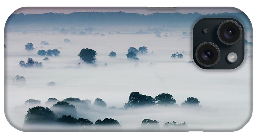 Tranquility iPhone Case featuring the photograph Mist On Somerset Levels by Bob Small Photography