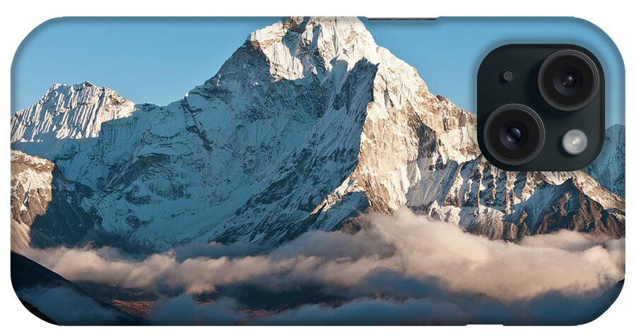 Himalayas iPhone Case featuring the photograph Misty Mountain High Glorious Snow by Fotovoyager