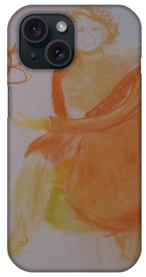  iPhone Case featuring the drawing model named Helene three by AJ Brown