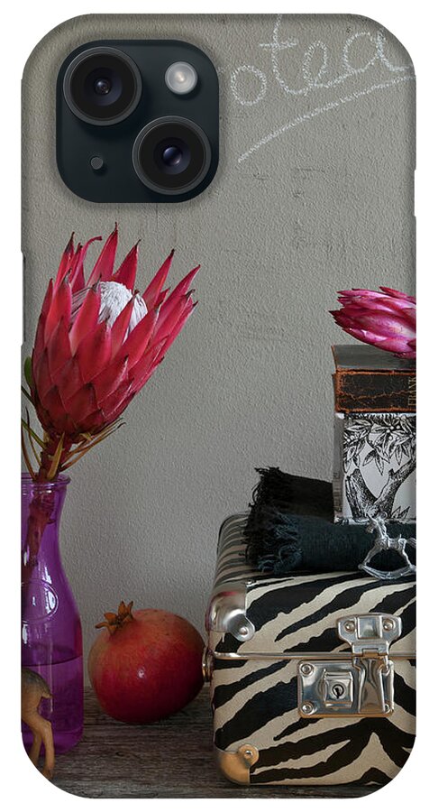 Ip_13276722 iPhone Case featuring the photograph Modern Arrangement With Protea Flowers by Elisabeth Berkau