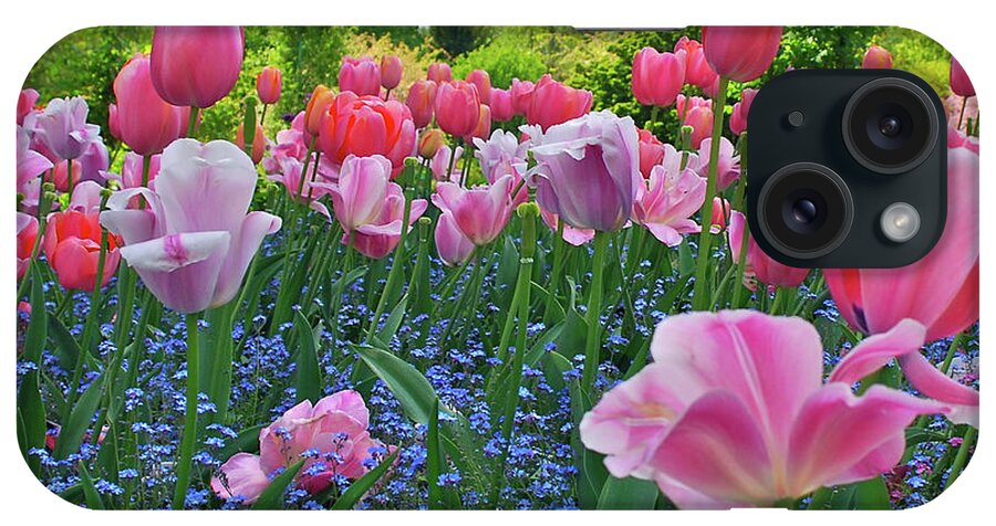 Flowerbed iPhone Case featuring the photograph Monets Garden by Glen Buto