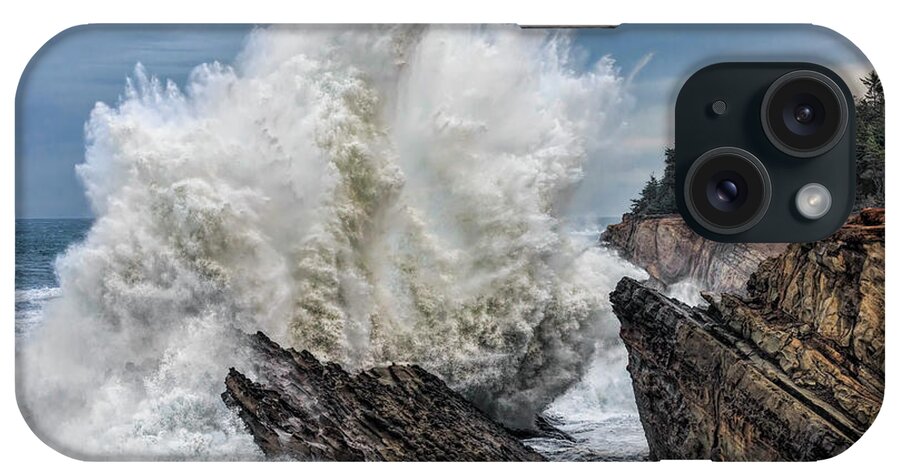 Monster Wave iPhone Case featuring the photograph Monster Wave by Wes and Dotty Weber