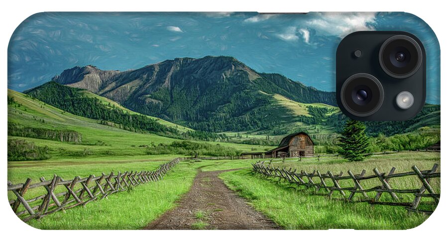 Montana iPhone Case featuring the photograph Montana Evening, Tom Miner Basin by Marcy Wielfaert