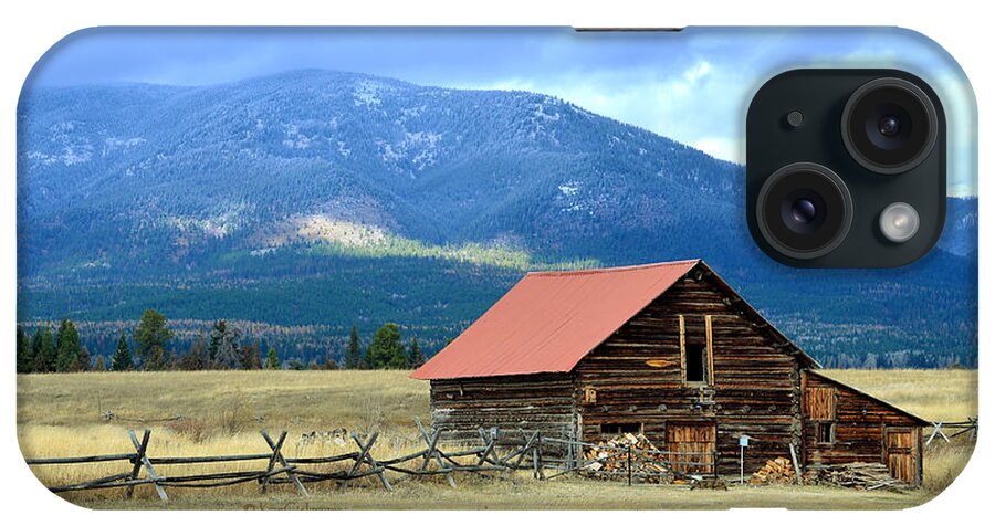 Ranch Building iPhone Case featuring the photograph Montana Ranch Building by Kae Cheatham