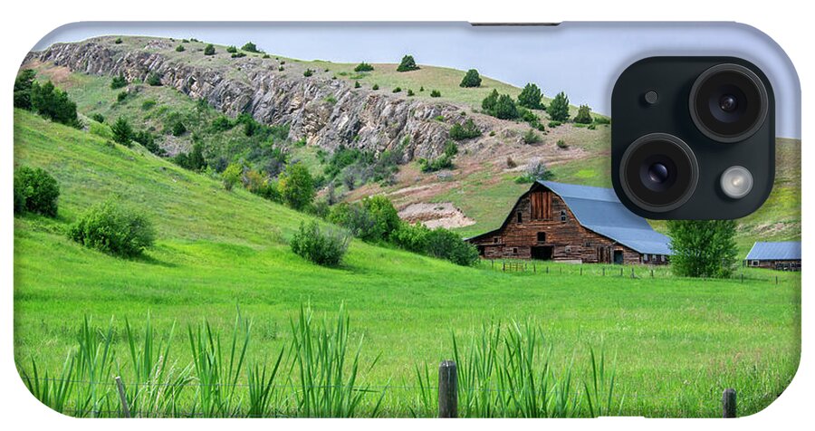 Quarry Gulch iPhone Case featuring the photograph Montana Ranch View by Douglas Wielfaert