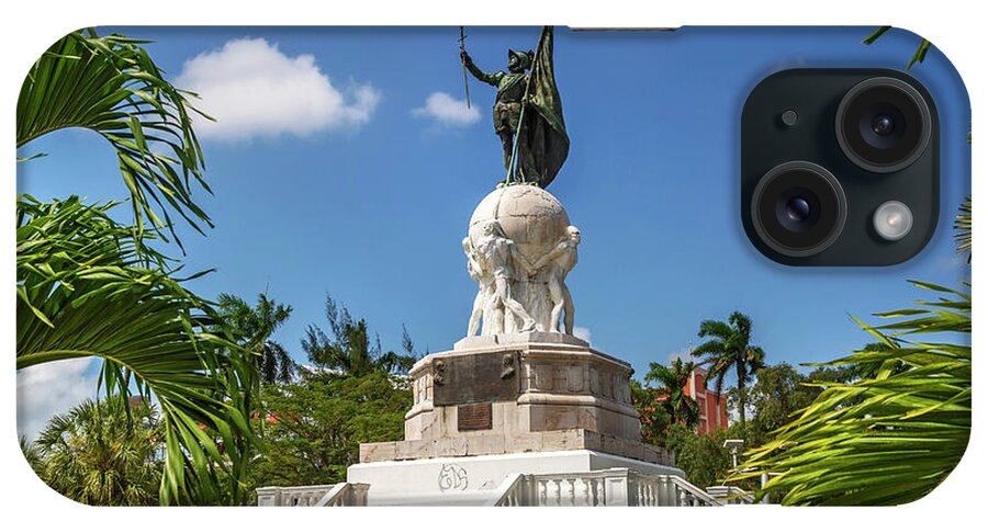 Estock iPhone Case featuring the digital art Monument, Panama City, Panama by Lumiere