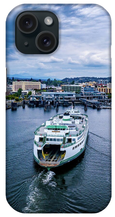 Pnw iPhone Case featuring the photograph Moody Ferry by Clinton Ward