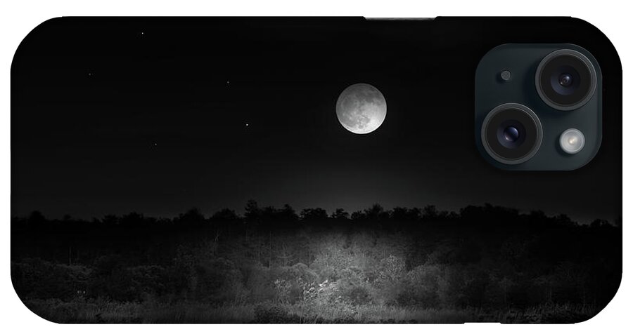 Moon iPhone Case featuring the photograph Moon Glow by Mark Andrew Thomas