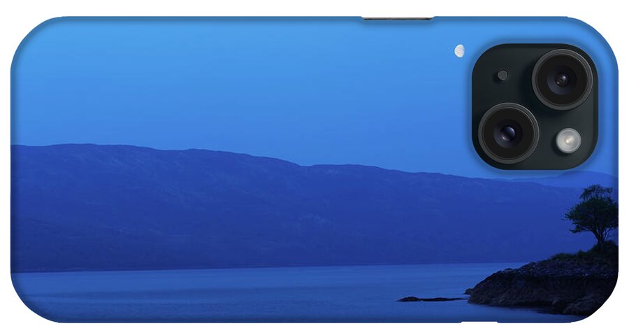 Ardnamurchan iPhone Case featuring the photograph Moonrise over Loch Sunart, Highlands by David Ross
