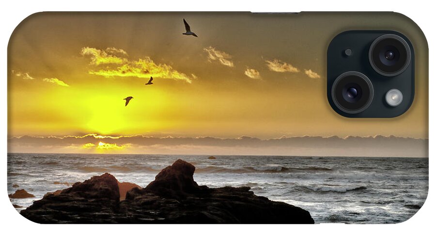 Moonstone Beach iPhone Case featuring the photograph Moonstone Beach Twilight by Tom Kelly