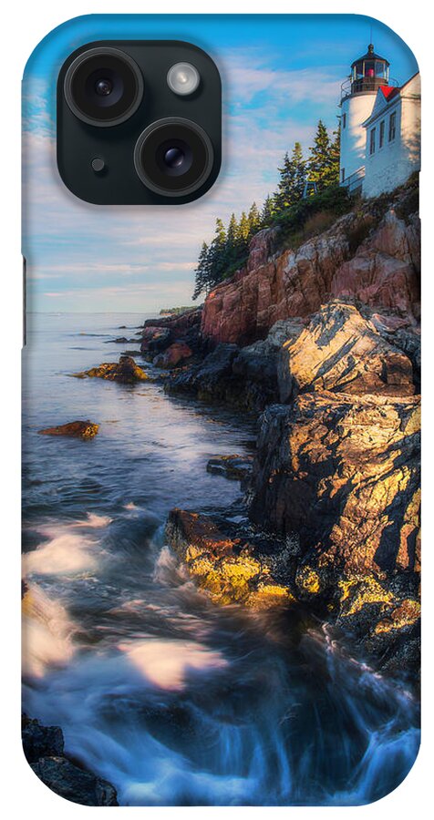  Bass iPhone Case featuring the photograph Morning At Bass Harbor Lighthouse by Owen Weber