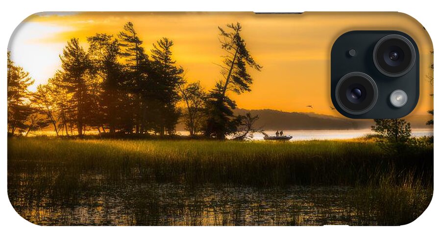 Casting iPhone Case featuring the photograph Morning Castoff by Owen Weber
