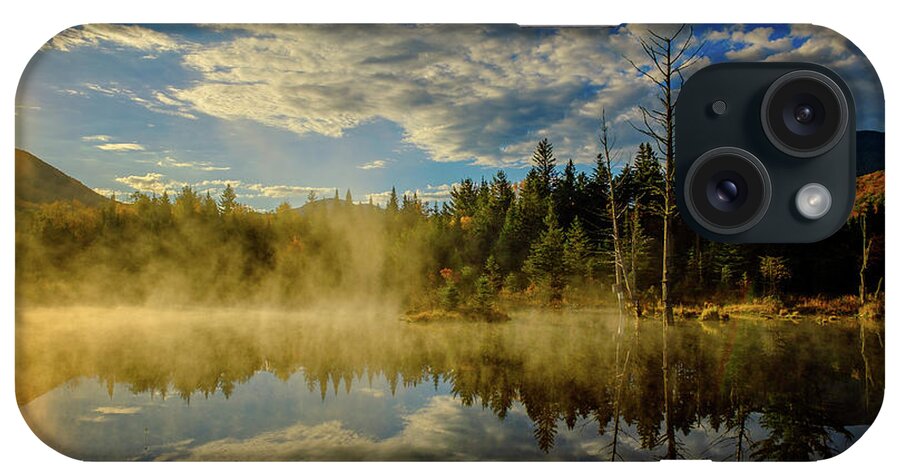 Prsri iPhone Case featuring the photograph Morning Mist, Wildlife Pond by Jeff Sinon