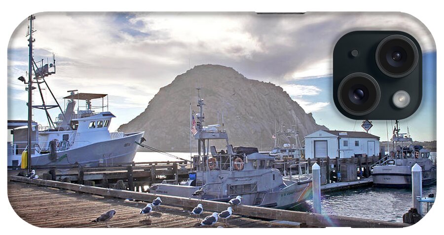 Morro Bay Harbor iPhone Case featuring the photograph Morro Bay Harbor by Michael Rock