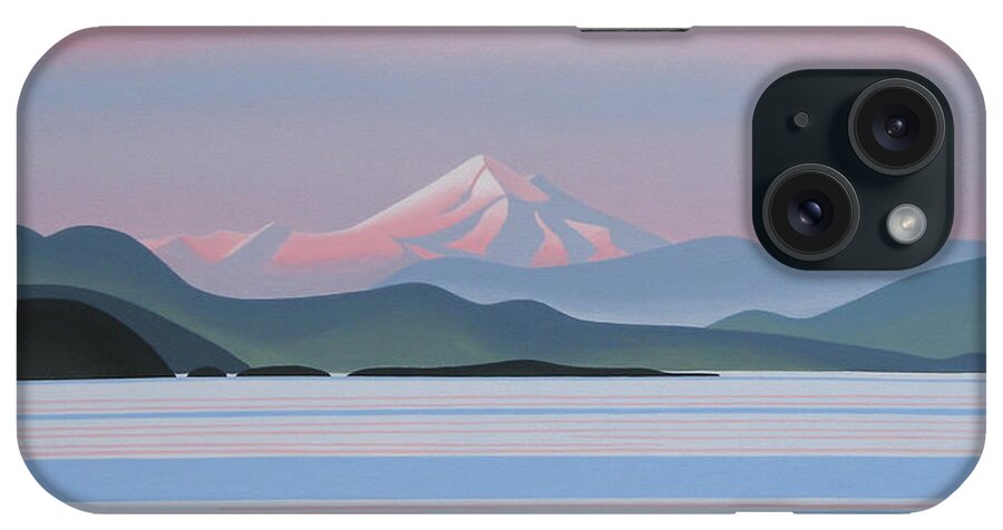 Mount Baker - Evening iPhone Case featuring the painting Mount Baker - Evening by Ron Parker