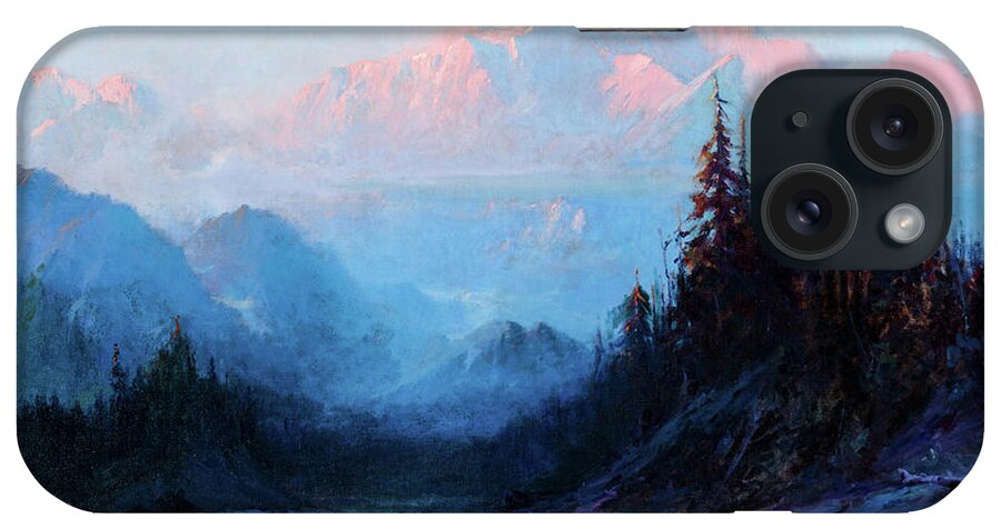 Sydney Laurence iPhone Case featuring the painting Mt. McKinley Above the Tokosheetna, 1925 by Sydney Laurence