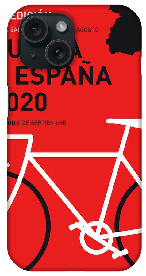 2020 iPhone Case featuring the digital art My Vuelta A Espana Minimal Poster 2020 by Chungkong Art