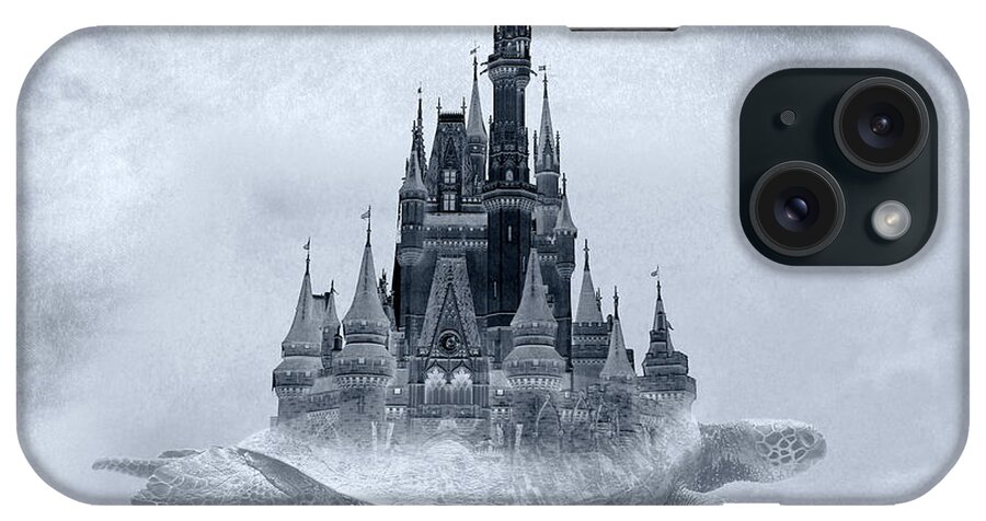 Mystery Castle iPhone Case featuring the mixed media Mystery Castle by Ata Alishahi