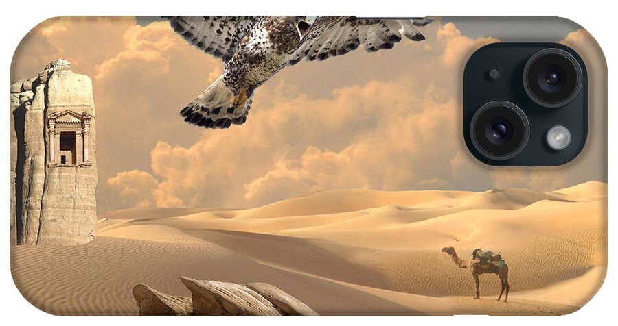 Desert iPhone Case featuring the digital art Mystica of desert by Alexa Szlavics