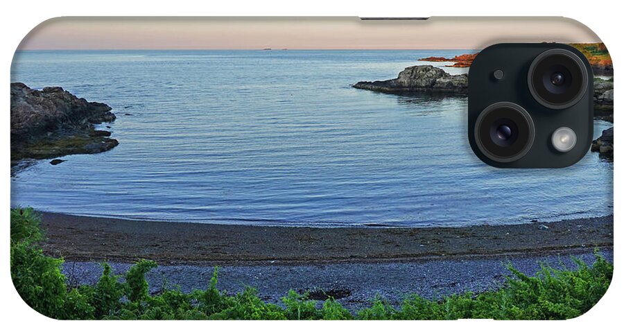 Nahant iPhone Case featuring the photograph Nahant MA Forty Steps Beach at Sunset by Toby McGuire