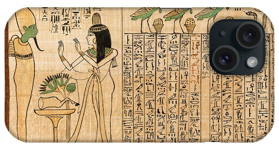 Ancient iPhone Case featuring the painting Nany Before Osiris, Book Of The Dead by Science Source