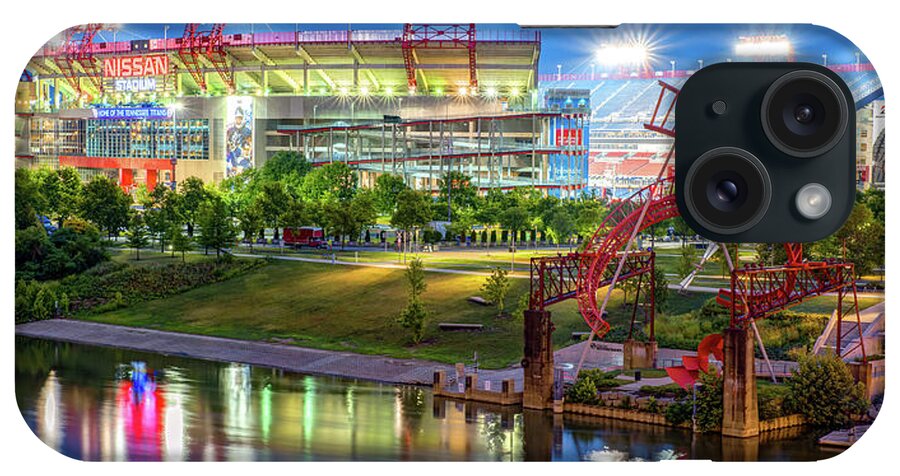 Nashville Football iPhone Case featuring the photograph Nashville Tennessee Football Stadium Panoramic by Gregory Ballos