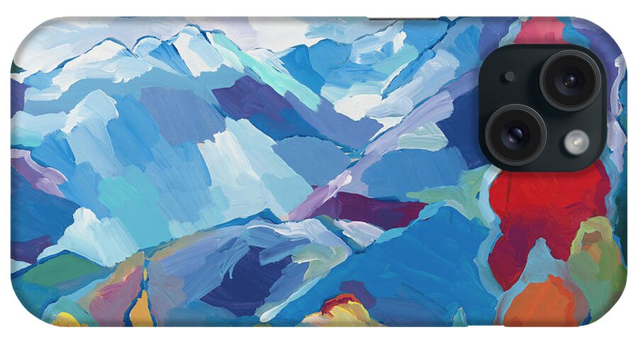 Nature's Composition iPhone Case featuring the painting Nature's Composition by Hooshang Khorasani
