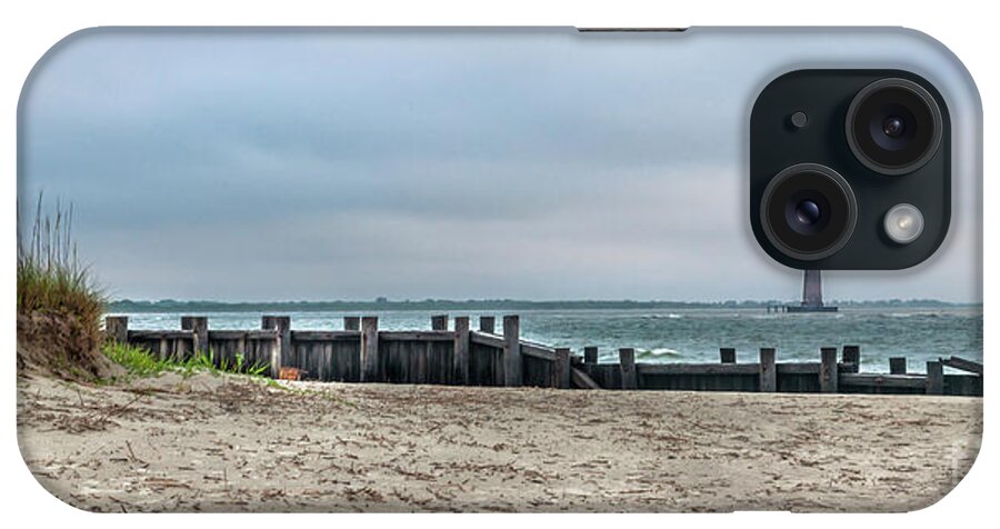 Morris Island Lighthouse iPhone Case featuring the photograph Nautical Shore - Morris Island Lighthouse by Dale Powell