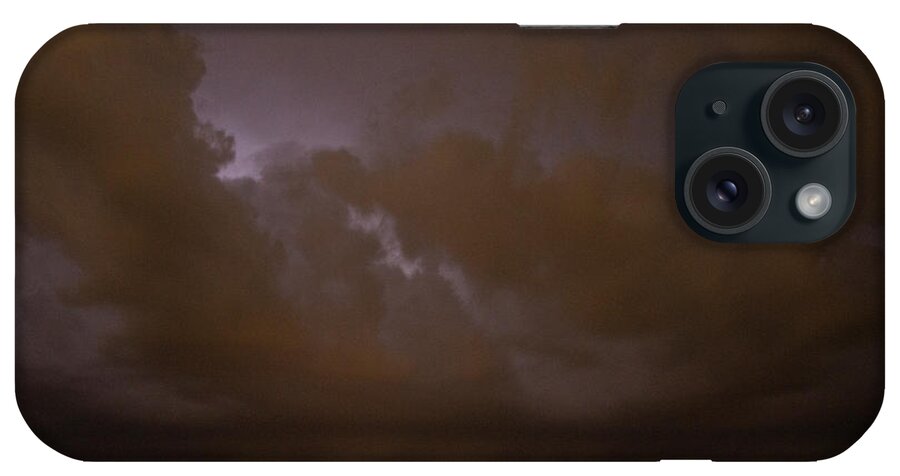 Nebraskasc iPhone Case featuring the photograph Nebraska Night Shelf Cloud 009 by Dale Kaminski