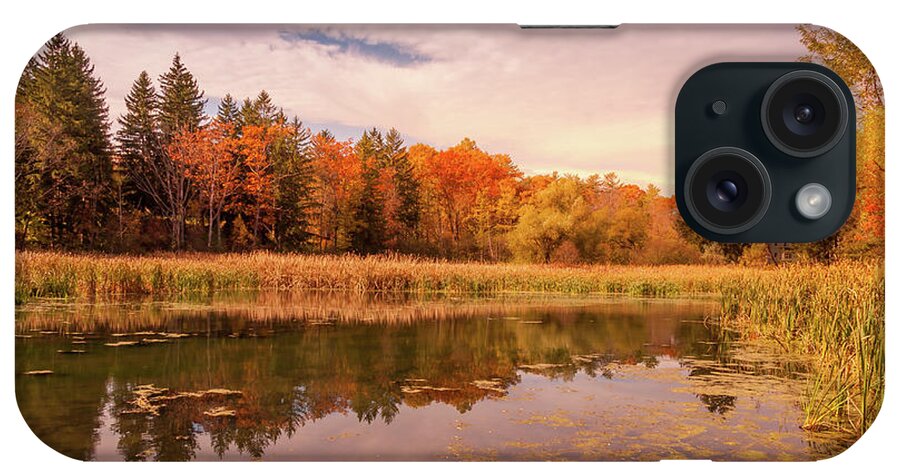 America iPhone Case featuring the photograph New England in the Fall by Sue Leonard