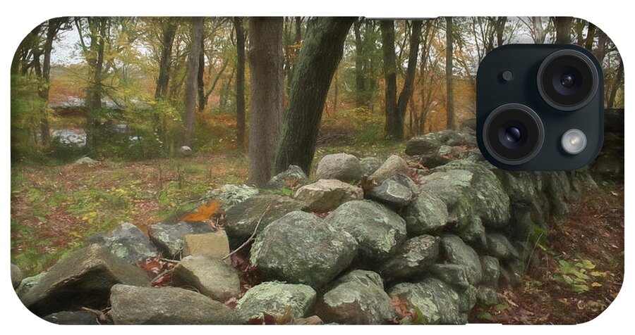 Stone Wall iPhone Case featuring the photograph New England Stone Wall 1 by Nancy De Flon