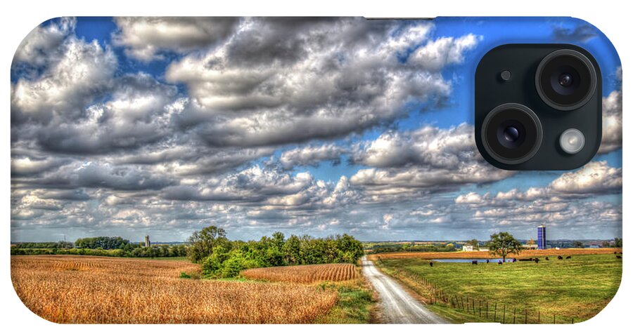 Reid Callaway Farm Art iPhone Case featuring the photograph The Art Of Farming 2 Illinois Cornfield Farming Art by Reid Callaway