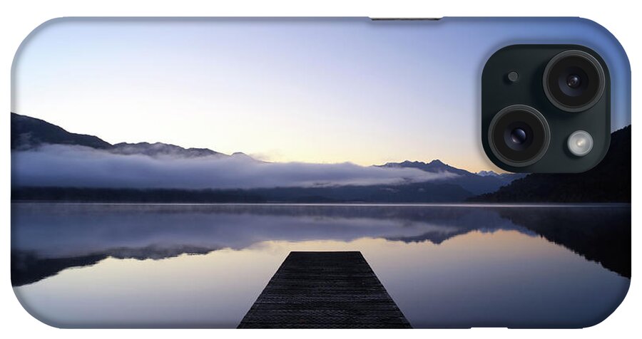 Scenics iPhone Case featuring the photograph New Zealand Lake Scene by Simonbradfield
