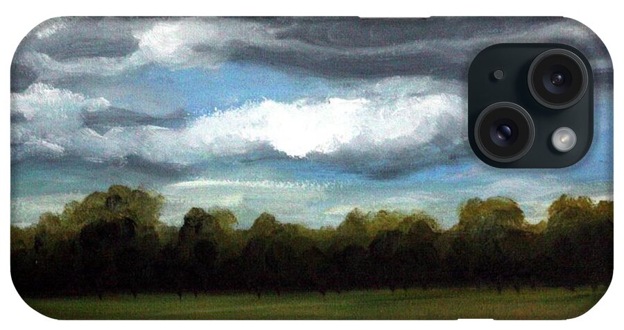 Landscape iPhone Case featuring the painting Niagara Sky #2 by Sarah Lynch